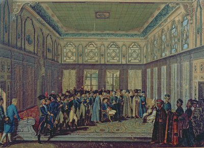 Reception of General Aubert-Dubayet by the Grand Vizier of the Sultan in Constantinople, 1796-97 by Antoine Laurent Castellan
